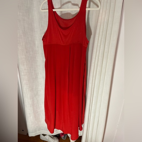 Eileen Fisher Flowy Tank Dress, size medium. Asymmetrical hem. - Picture 5 of 9